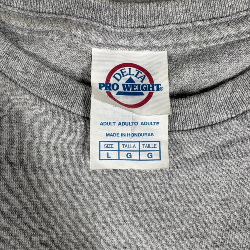 Vintage Delta Pro Weight Alaska Wildlife Graphic T-Shirt Grey Y2k Mens Large View 4